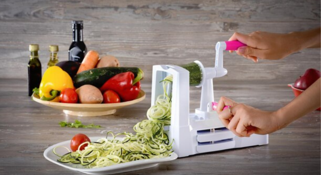 WonderVeg Perfect Vegetable Slicer And Spiralizer With 7-Stainless Steel Blades